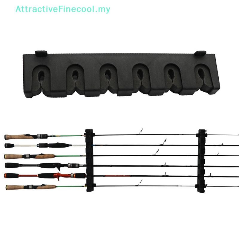 AFMY Fishing Rod Holders 6-Rod Rack Vertical Pole Holder Wall Mount ...
