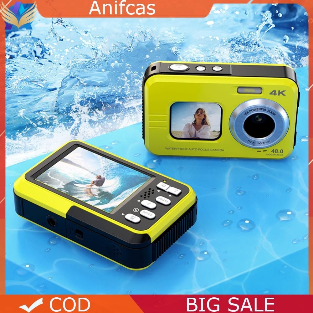 Waterproof Compact Portable Underwater Camera 16X Zoom 2.7K 48 MP for ...