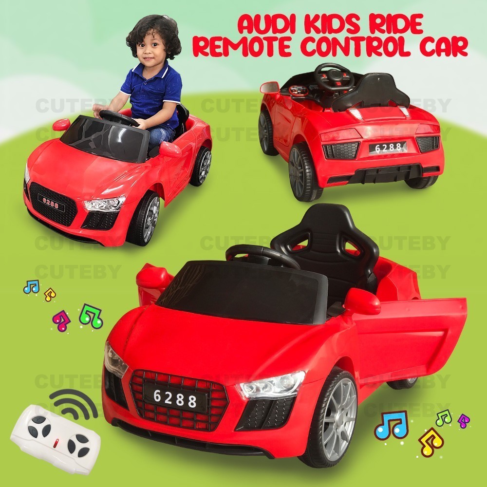AUDI KIDS RIDE REMOTE CONTROL CAR children electric car kereta budak ...