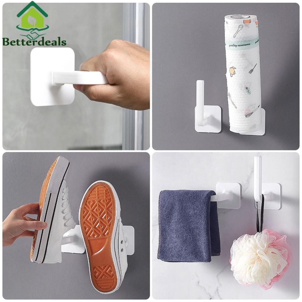 Adhesive Hat Hooks Multi-Purpose Punch-Free Hanging Sticky Hooks for ...