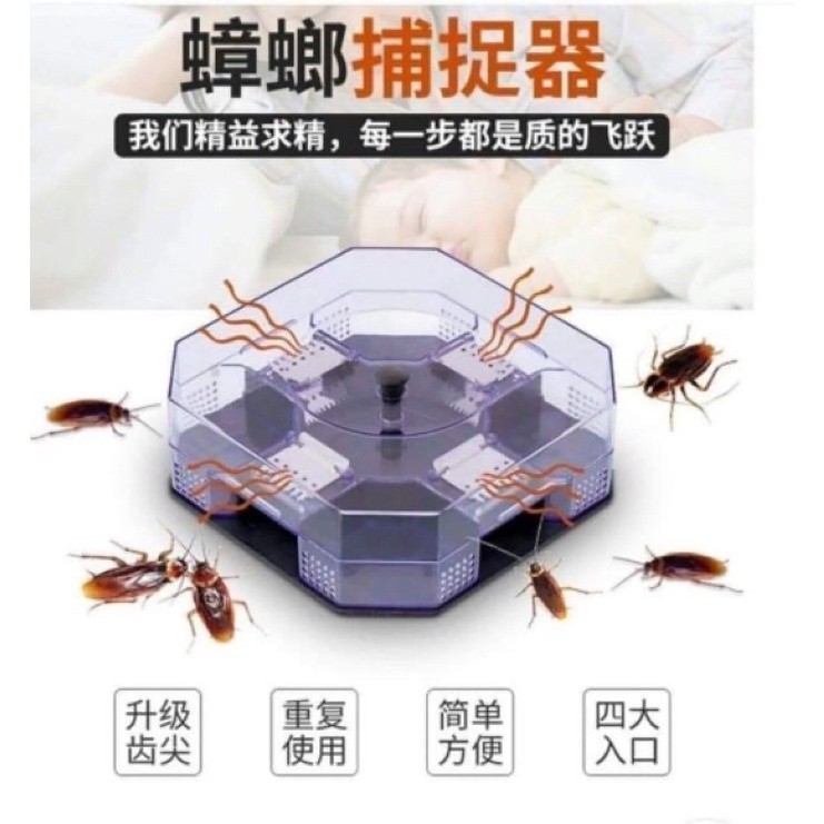 🔥Ready Stock🔥Reuseable Cockroach Trap Box Non-Toxic Insert Killer ...