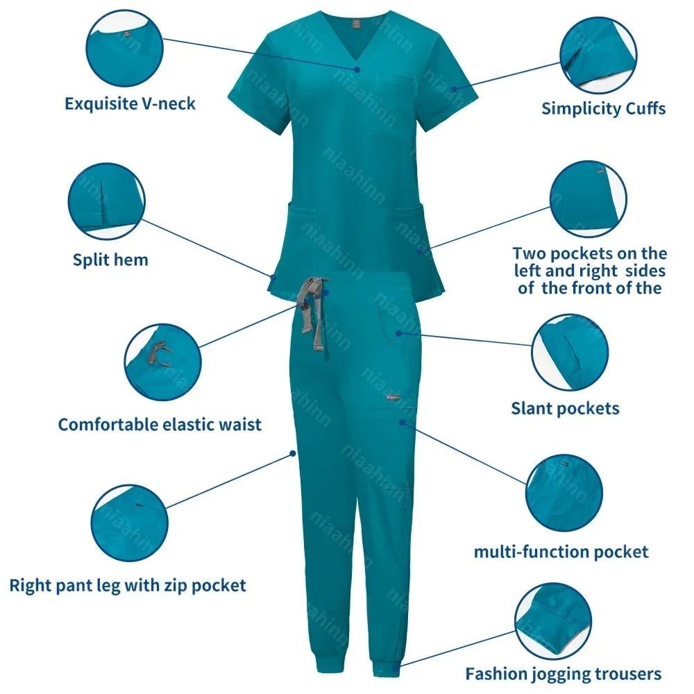 Wholesale Nursing Sets Stretch Beauty Salon Workwear Medical Surgical 