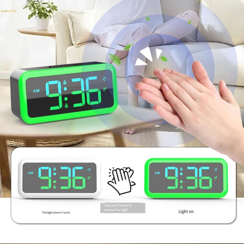 Colorful RGB LED Alarm Clock with Sound Activation & Multiple Display ...