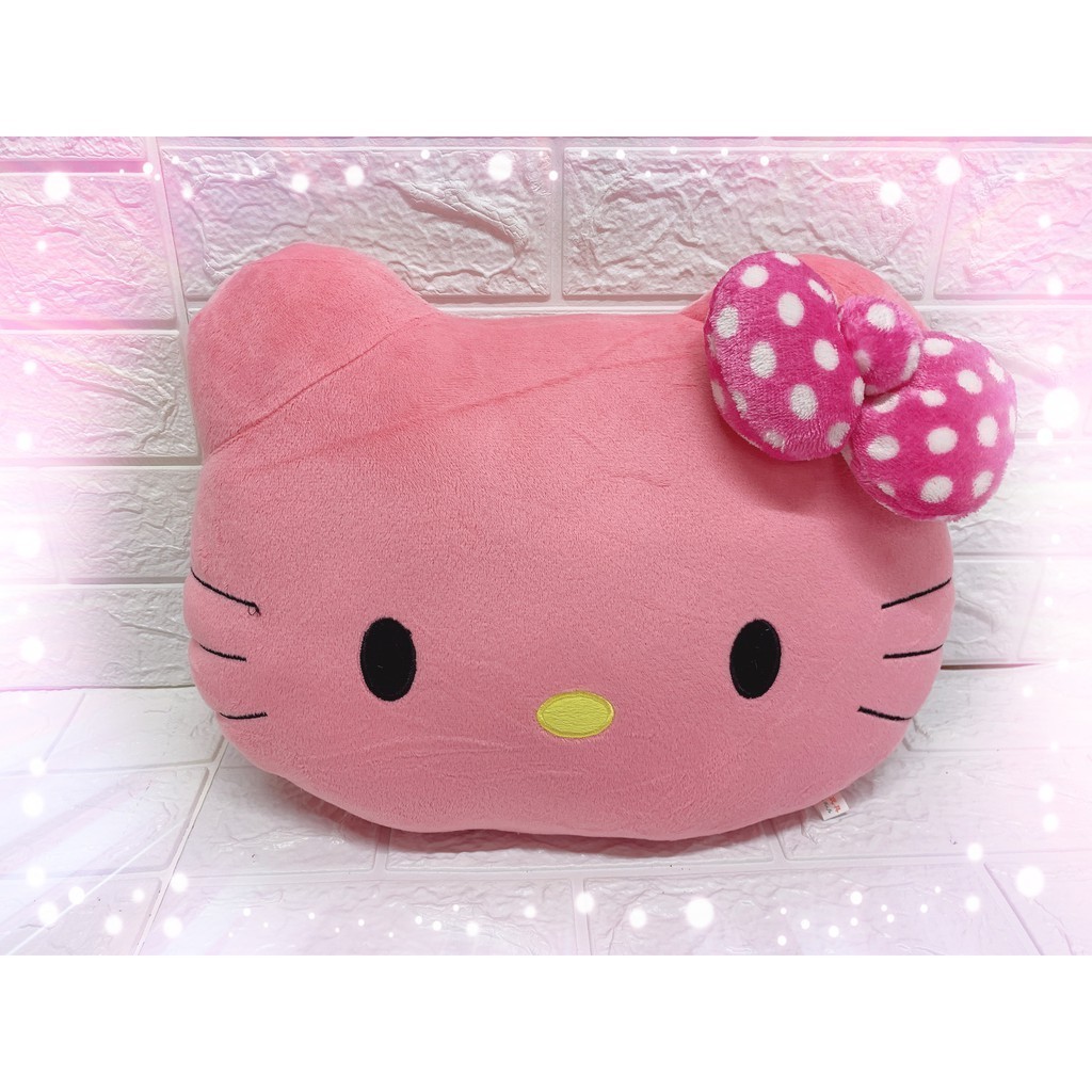 , Cute Pink Hello Kitty Face Pillow | Shopee Malaysia
