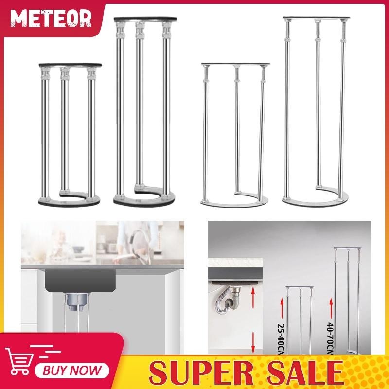[meteorMY] Undermount Sink Support Quick Telescopic Support Pole Stainless Steel Sink Legs