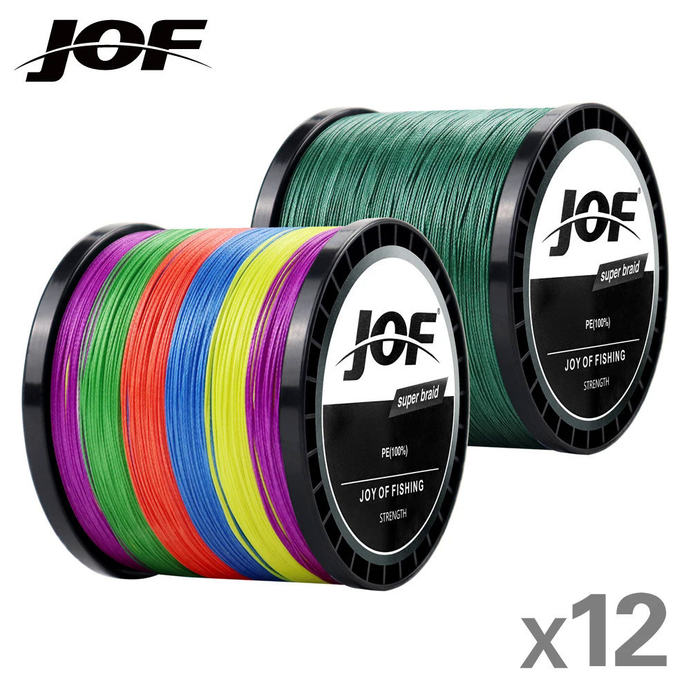 Braided Saltwater Fishing Cable: 12 Strands, 1000m Multifilament