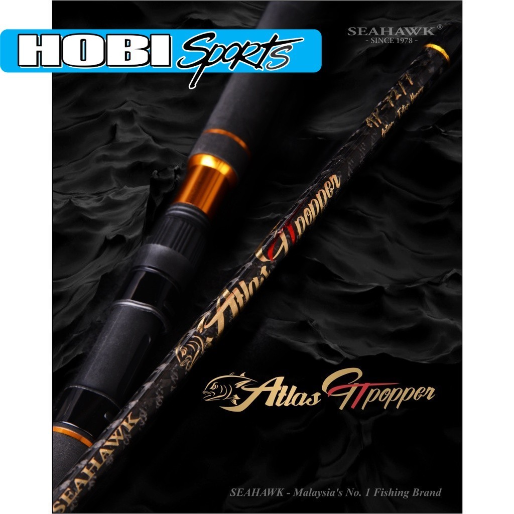 Seahawk Spinning Atlas GT Proper Fishing Rod 《Extra Heavy Action❗❗》+《2-Section  with High Density EVA Handle❗❗》