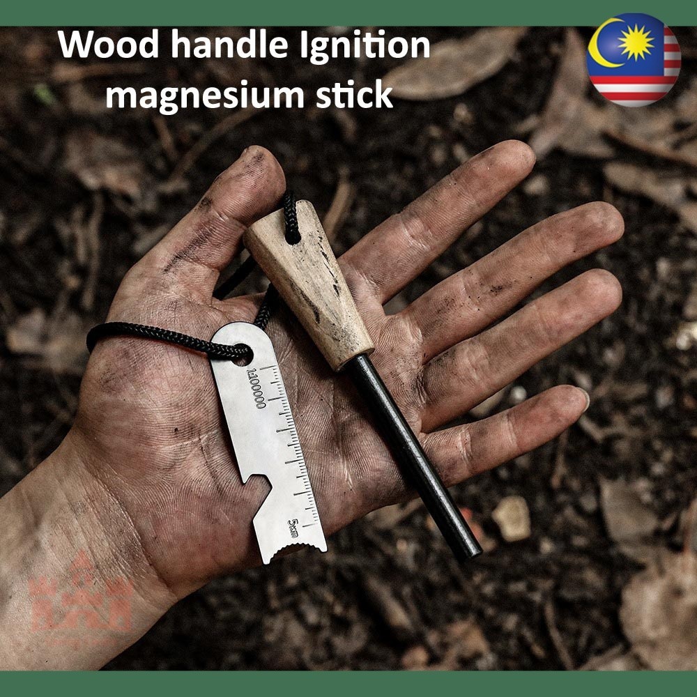 Caring Castle Ferro Rod Magnesium Fire Starter Batu Api Lighter