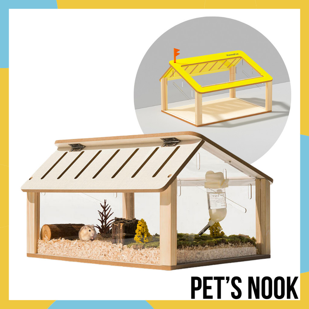 Picture of Acrylic Panoramic Flip Top Hamster Cage House by MewooFun | Shopee Malaysia