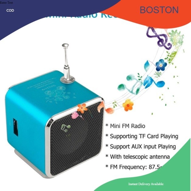 Mini Radio FM TD-V26 Portable Mini Bluetooth Speaker USB SD TF MP3 ...