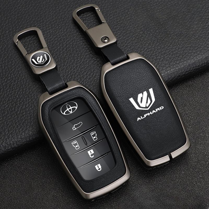 Metal Car Key Case Shell Fit for Toyota Alphard Protector Cover ...