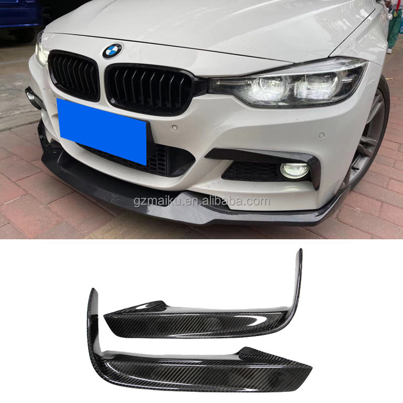 F30 328i 330i M-TECH Carbon Fiber Air knife front bumper fangs for the ...