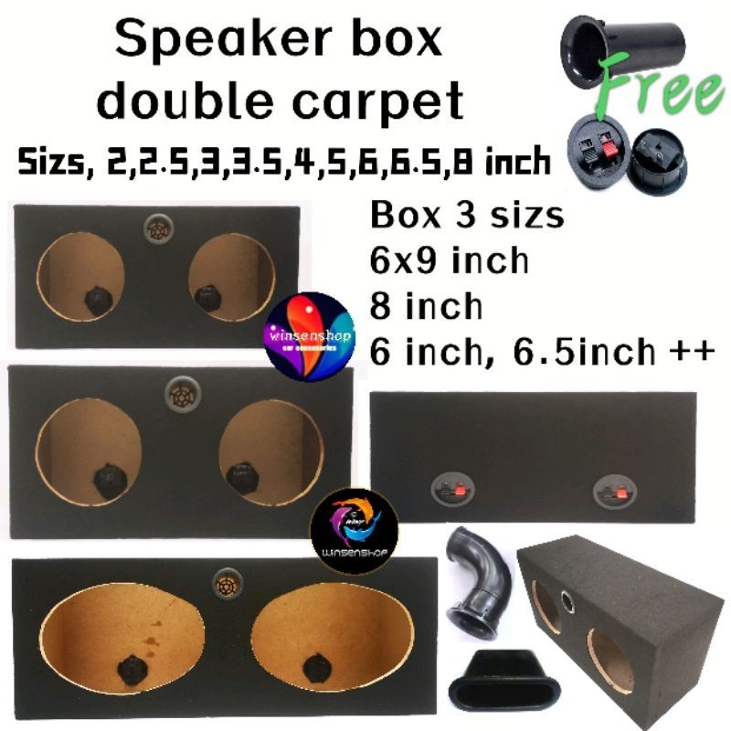 6X9 inch, 5 inch, 6inch, 6.5 inch, 8inch speker box carpet double (6x9 ...