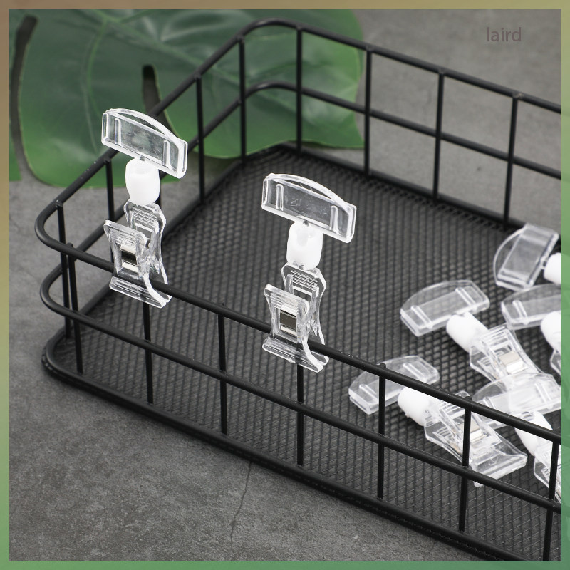 10 Pcs Acrylic Advertising Folder Label Stand Sign Holder Clip for ...