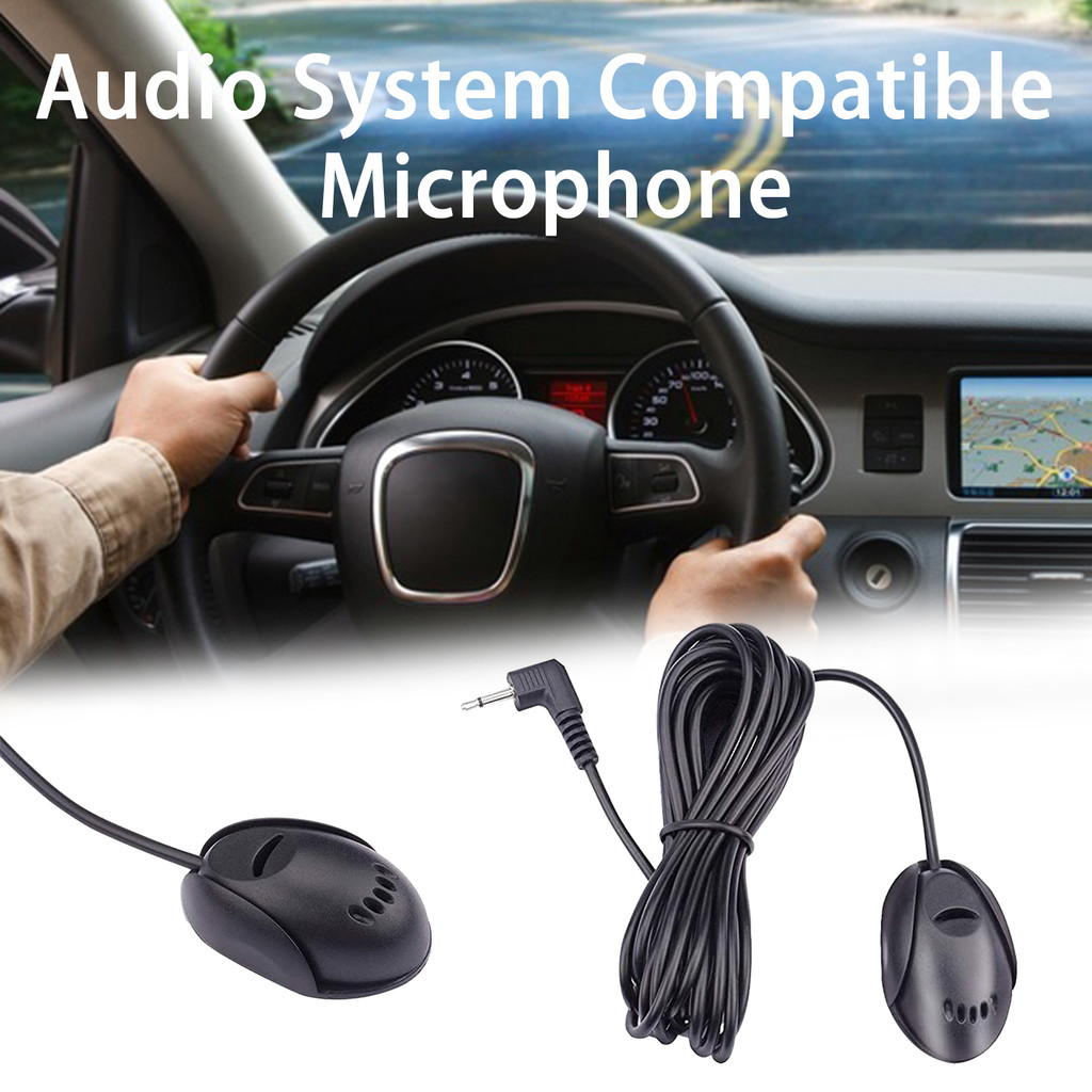 SHB Car Audio 3.5mm Microphone for Bluetooth-Compatible Head Units GPS ...