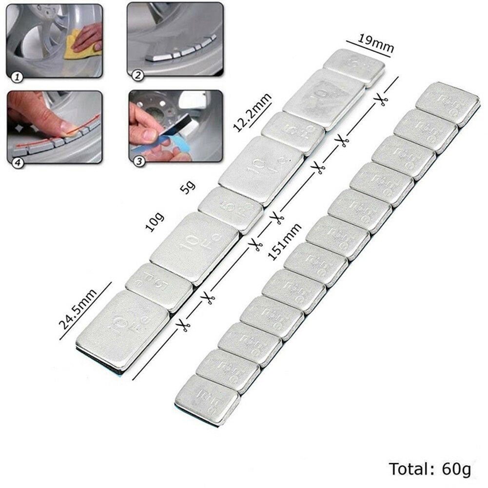 [BSL] 60g Wheel Balance Block Weight Iron Wheel Tyre Balancer for Cars ...
