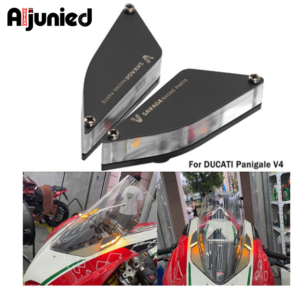 High Quality Suitable for Ducati V4 V2 Rearview Mirror Hole LED Turn ...