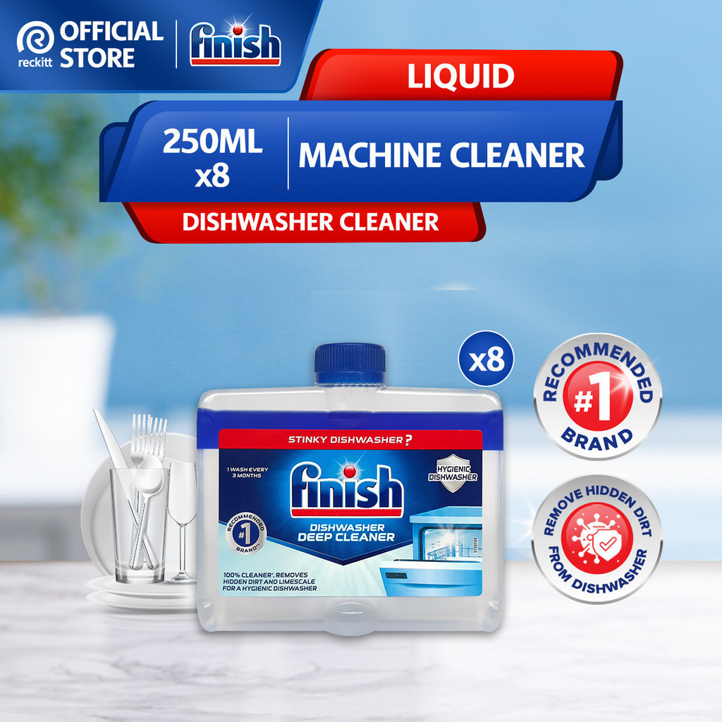 [Carton Deal] Finish Machine Cleaner Regular Bottle (250ml x 8
