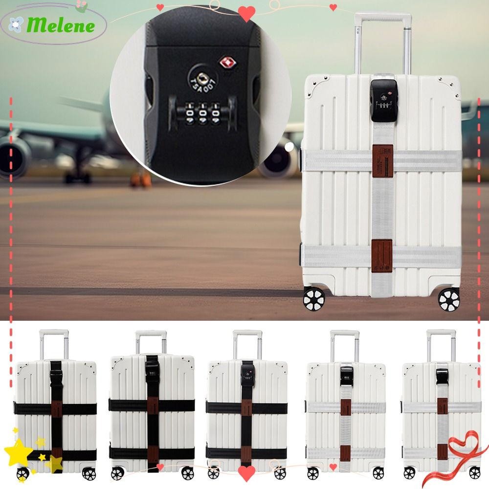 MELENE Travel Luggage Elastic Band, Antilost Tying Rope Luggage Strap