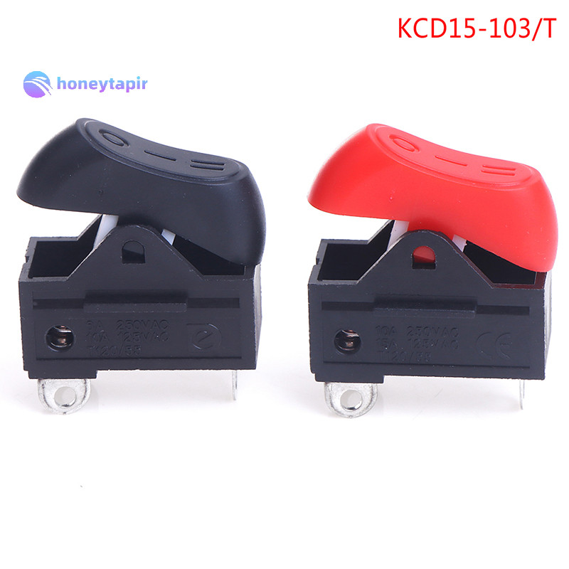 honeytapir New KCD15-103/T Hair Dryer Switch Rocker Switch 3 Position ...