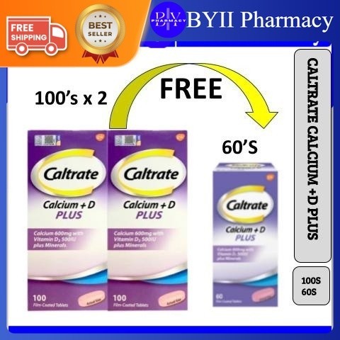 (PURPLE) Exp:03/26 CALTRATE 600 PLUS 60s Calcium + Vitamin D+ Minerals ...