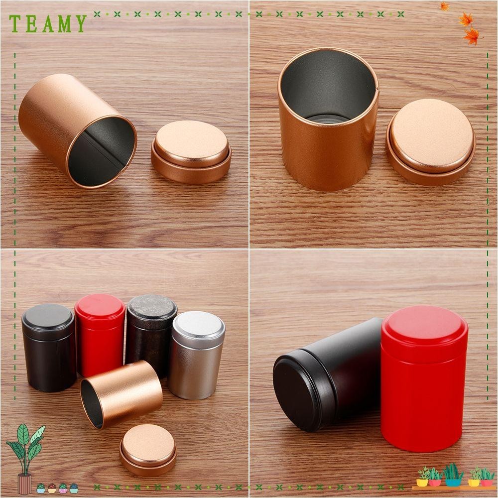 TEAMY Sample Canisters Empty Cosmetic Bottles Storage Boxes Tin Pot ...