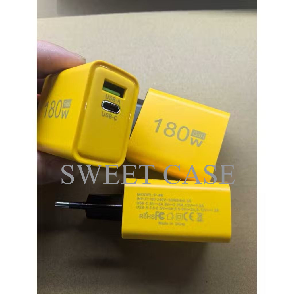 Sweet CASE!!! Shell Charger Adapter P46 2in1 Dual Port USB + Type C ...
