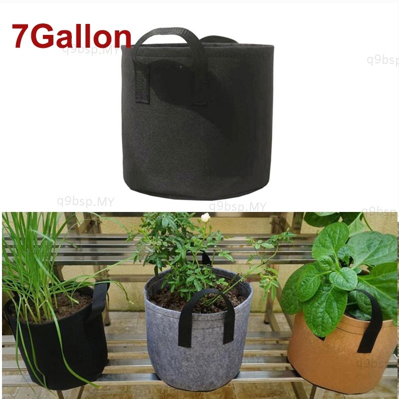 7 Gallon Plant Growing Bag flower grow pots 7gal potato tomato Seed ...