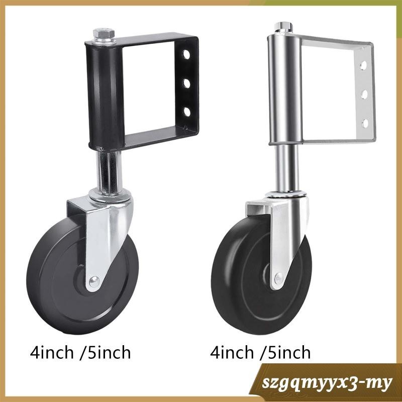 6 Inch Gate Wheel, 2 PCS Heavy Duty Gate Helper Wheel Gate Caster Kit With 1-5/8" Thru 2" Gate