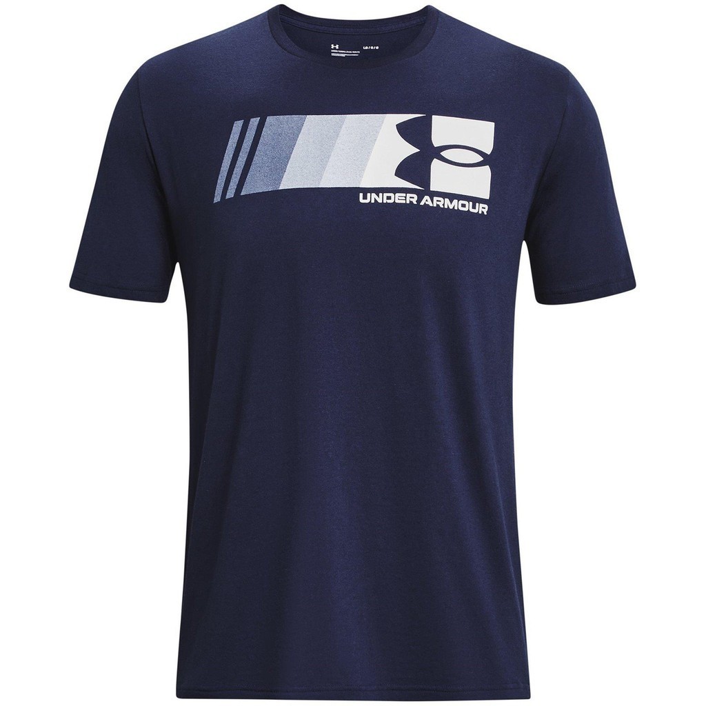 Under Armour Mens Fast Left Chest T Sn00 (Mid Navy/White) Sports