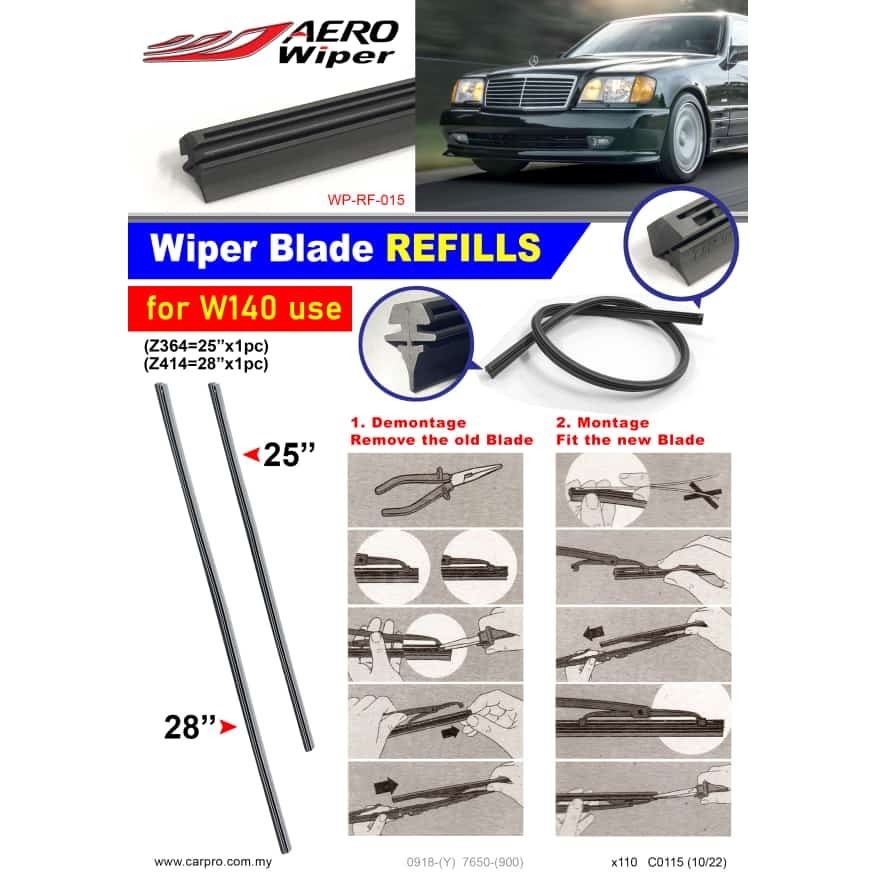 mercedes-benz-w140-c140-r129-wiper-rubber-windshield-wiper-refill