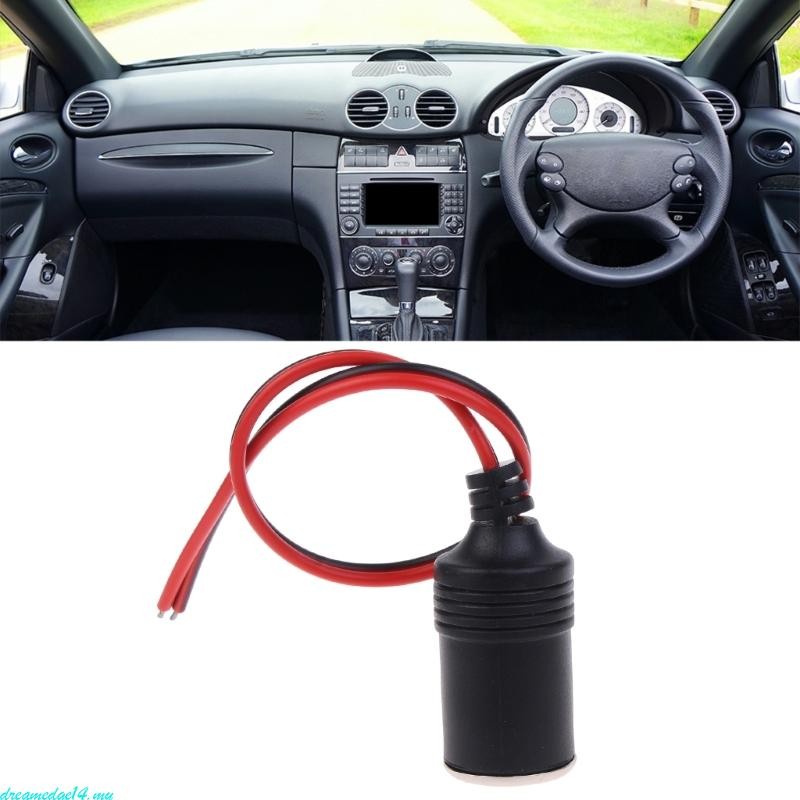 dreamedge14 Durability Car Power Lighter Female Socket Cable Red Cable ...