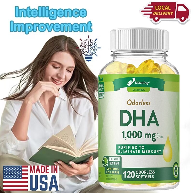 DHA dietary supplement supports brain health, providing brain and