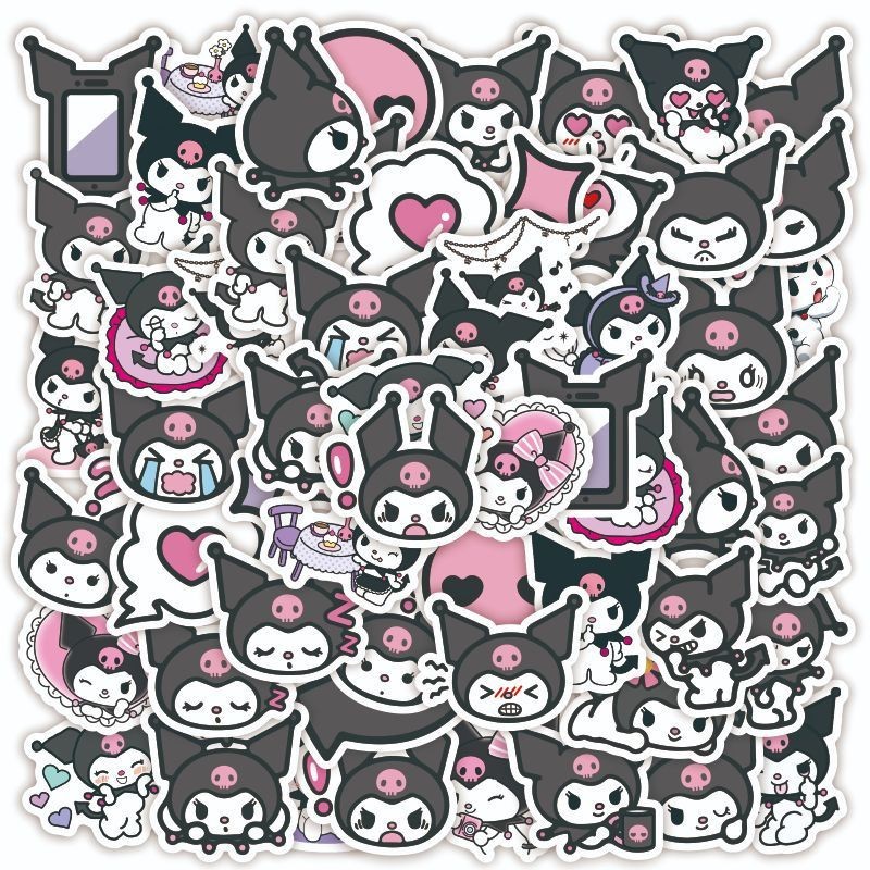 sanrio sticker Kuromi Waterproof Different Styles 40pcs | Shopee Malaysia