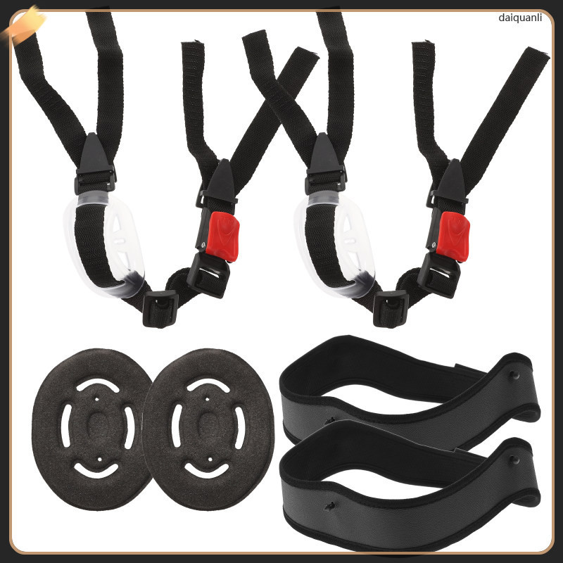 daiquanli 2 Sets Helmet Headband Hard Safety Hat Supplies Chin Strap