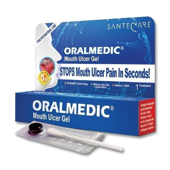 ORALMEDIC Mouth Ulcer Gel -Stop Mouth Ulcer Pain In Seconds | Shopee ...