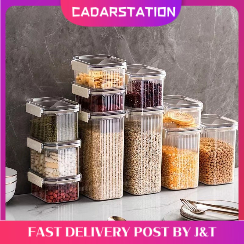 CS_ 5 In 1 Food Storage Container Plastic Kitchen Fridge Noodle Box ...