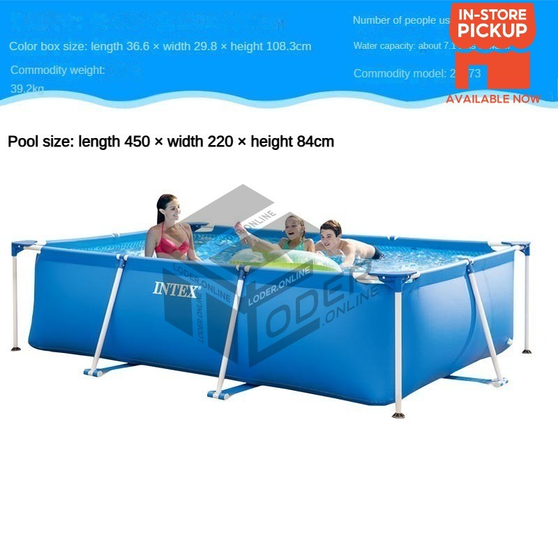 LODER INTEX 28273 (450*220*84cm） Large Swimming Pool for Adults Kid ...