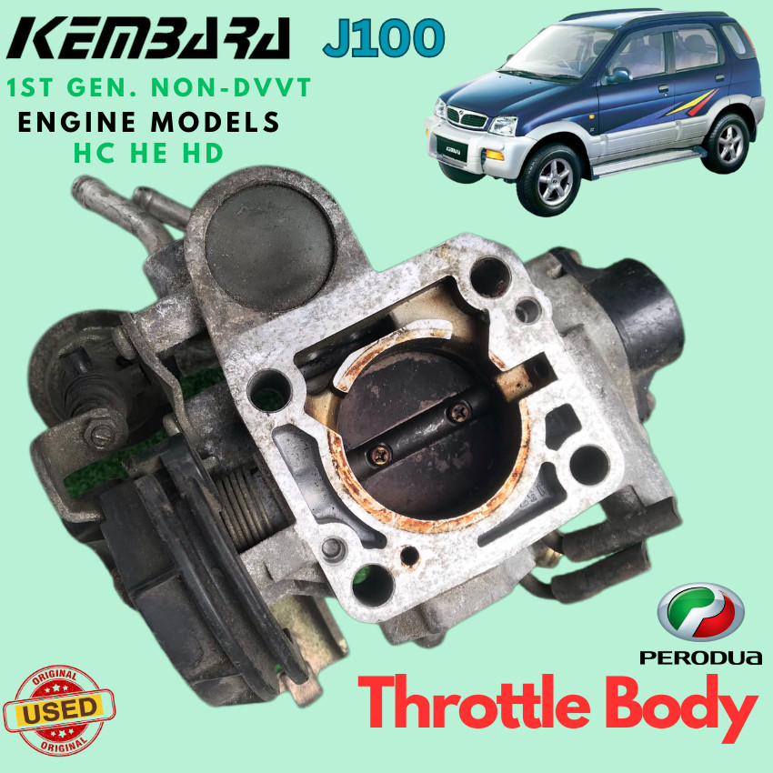 Original Used PERODUA Kembara J100 Throttle Body Fit HC HE HD Engine