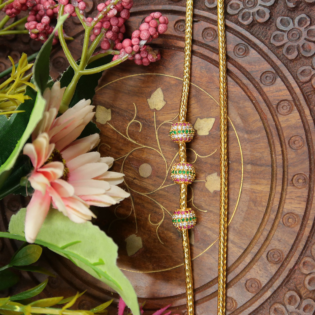 Gold Plated Moggupu Thali Chain | Indian Mop Chain | Shopee Malaysia