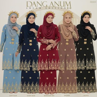 DMIMI EXCLUSIVE Baju Kurung Pahang Labuh Sulam DANG ANUM | Sulam Premium Berjahit | Anti Kedut | Baju Kurung Viral 2024