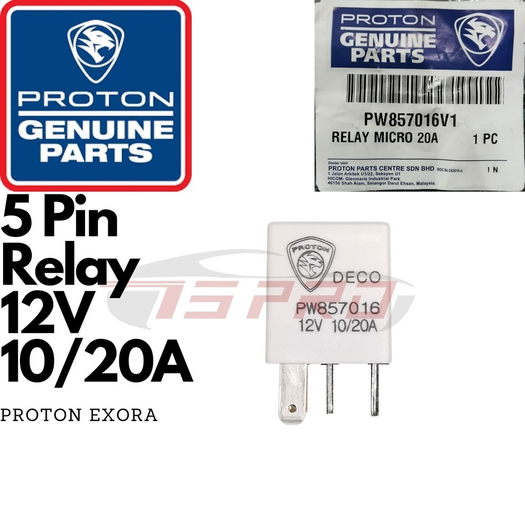 [1biji] Proton Exora Genuine White Putih Relay Deco 5pin PW857016V1 ...