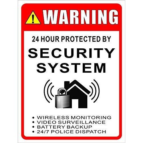 OutdoorIndoor Large Size X Hour Protected by Security System Security ...