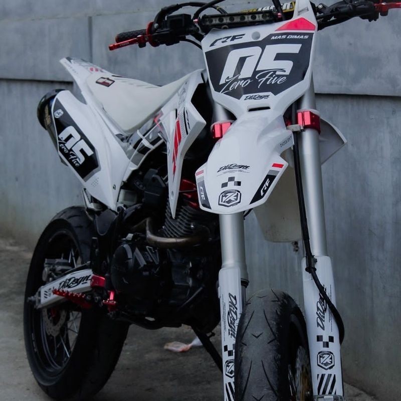 MERAH PUTIH Decal CRF 150L FULL BODY - DECAL SUPERMOTO MOTO CROSS