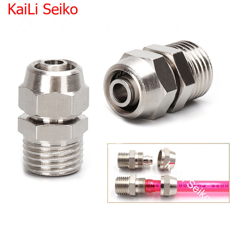 Kpc Copper Pneumatic Quick Connector Trachea Quick Connector Thread 1/8 ...