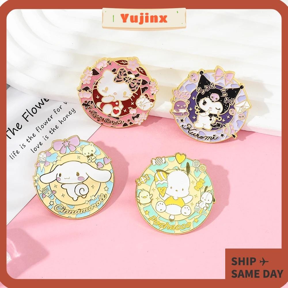 YUJINX Badge, Sanrio Cinnamoroll Kuromi Lapel Pins, Jewelry Accessories ...