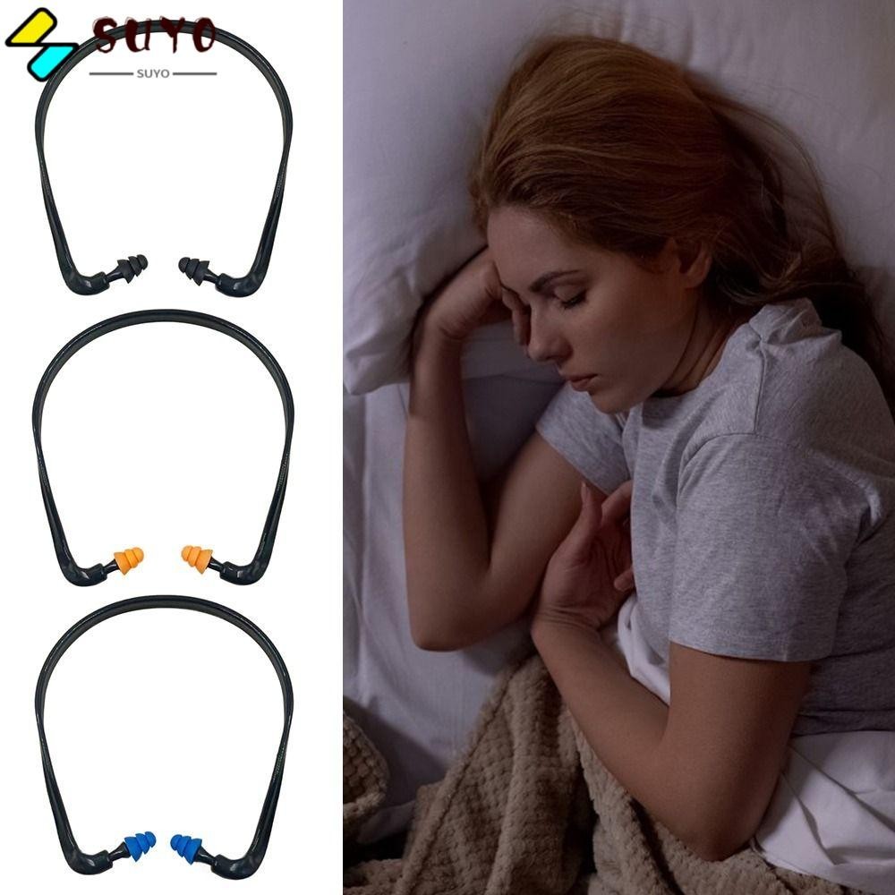 SUYO Headmounted Earplugs, Sleeping Blue Black Orange AntiNoise