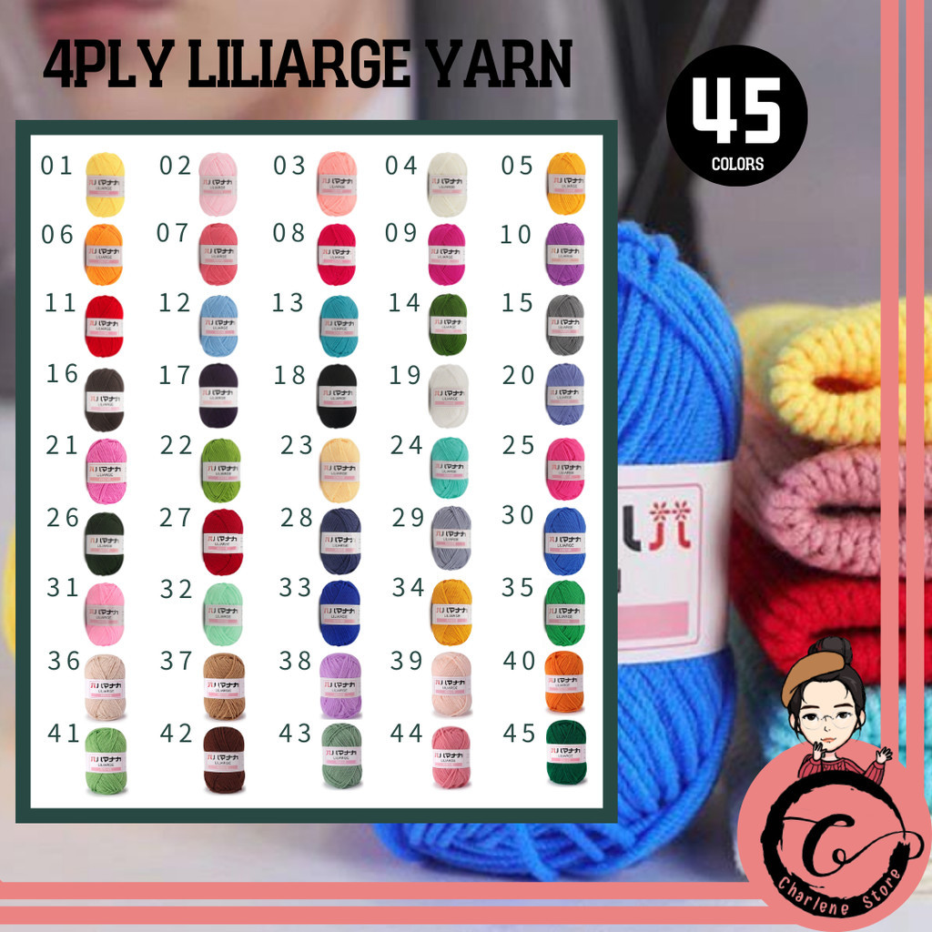 Ready Stock 145 Korean Cotton Thread 25G Yarn 4PLY Yarn Benang Kait