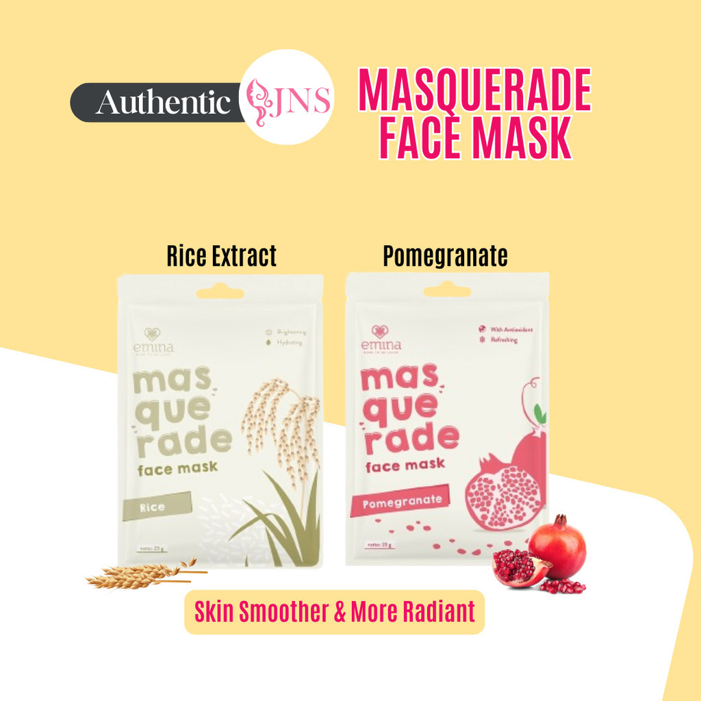 Emina Masquerade Face Mask /Silky Smooth Tencel Facial Mask with