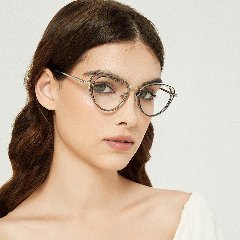 Hot Selling Cross Border Tr90 Glasses Frame Plain Glasses Glasses Frame Can Be Matched With 1991